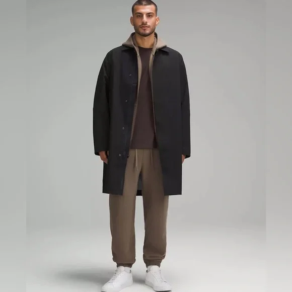 Lululemon New Venture Rain Coat men’s size small color black - Picture 1 of 9